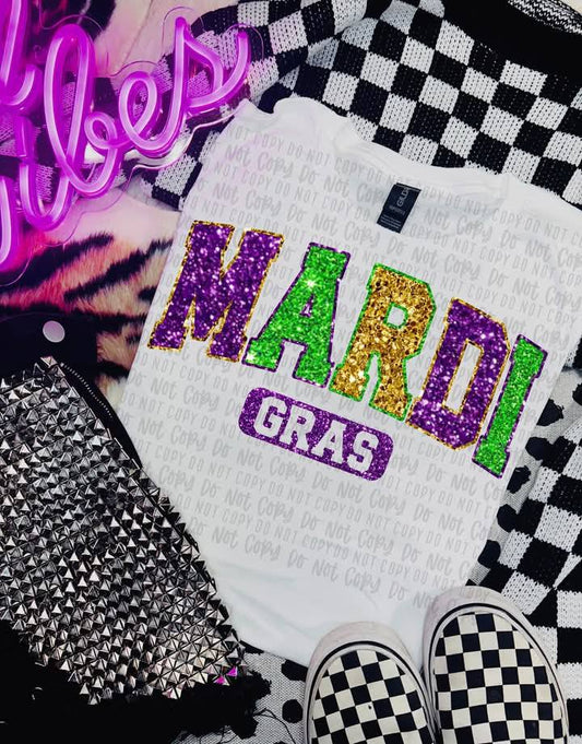 Mardi Gras Glitter PNG