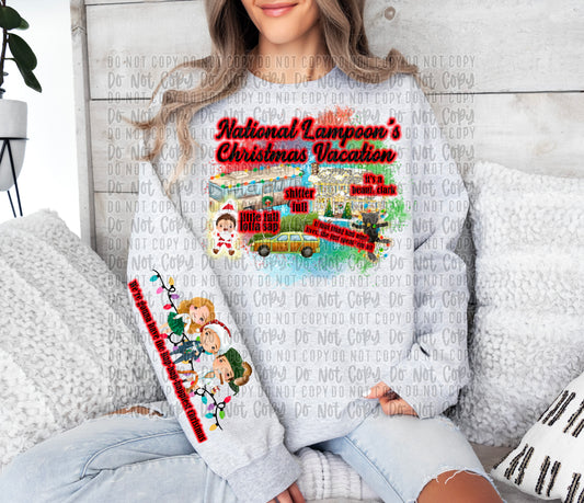 Christmas vacation/sleeve digital png