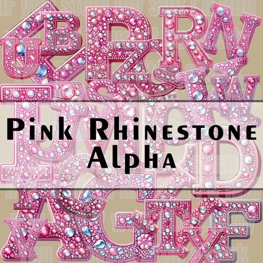 Pink Rhinestone Alpha