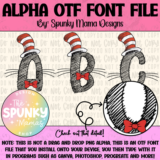 Scribble Cat OTF Font.